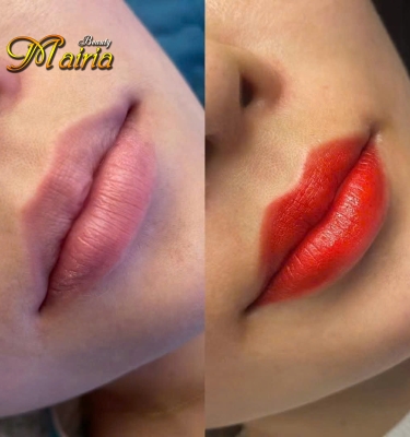 Phun môi collagen - phun mày điêu khắc sợi mày nam nữ 