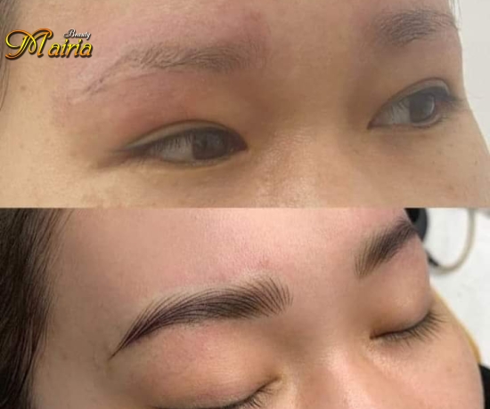 Phun môi collagen - phun mày điêu khắc sợi mày nam nữ 