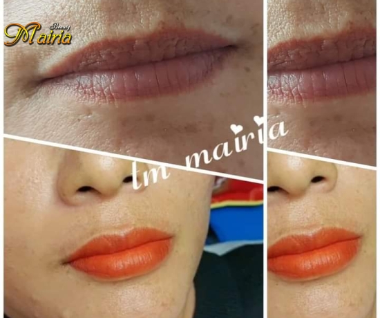 Phun môi collagen - phun mày điêu khắc sợi mày nam nữ 