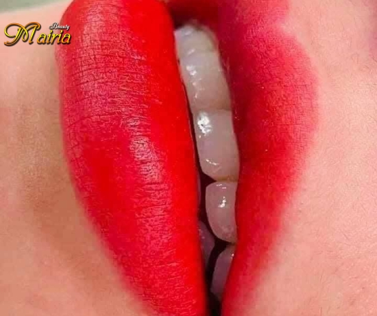 Mẫu môi nữ đỏ cherry