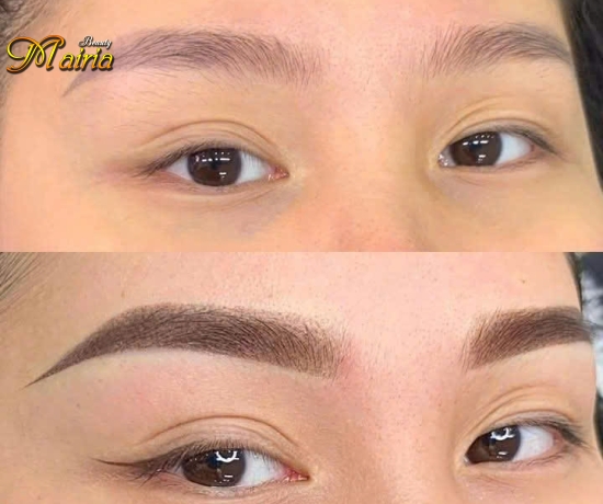 Phun môi collagen . Điêu khắc sợi mày 6D