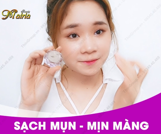 Trị mụn hoa anh đào